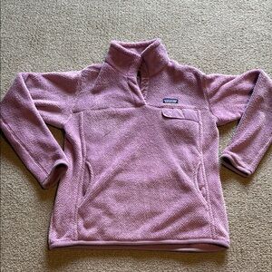 Patagonia Soft Pink Quarter-Zip Fleece
